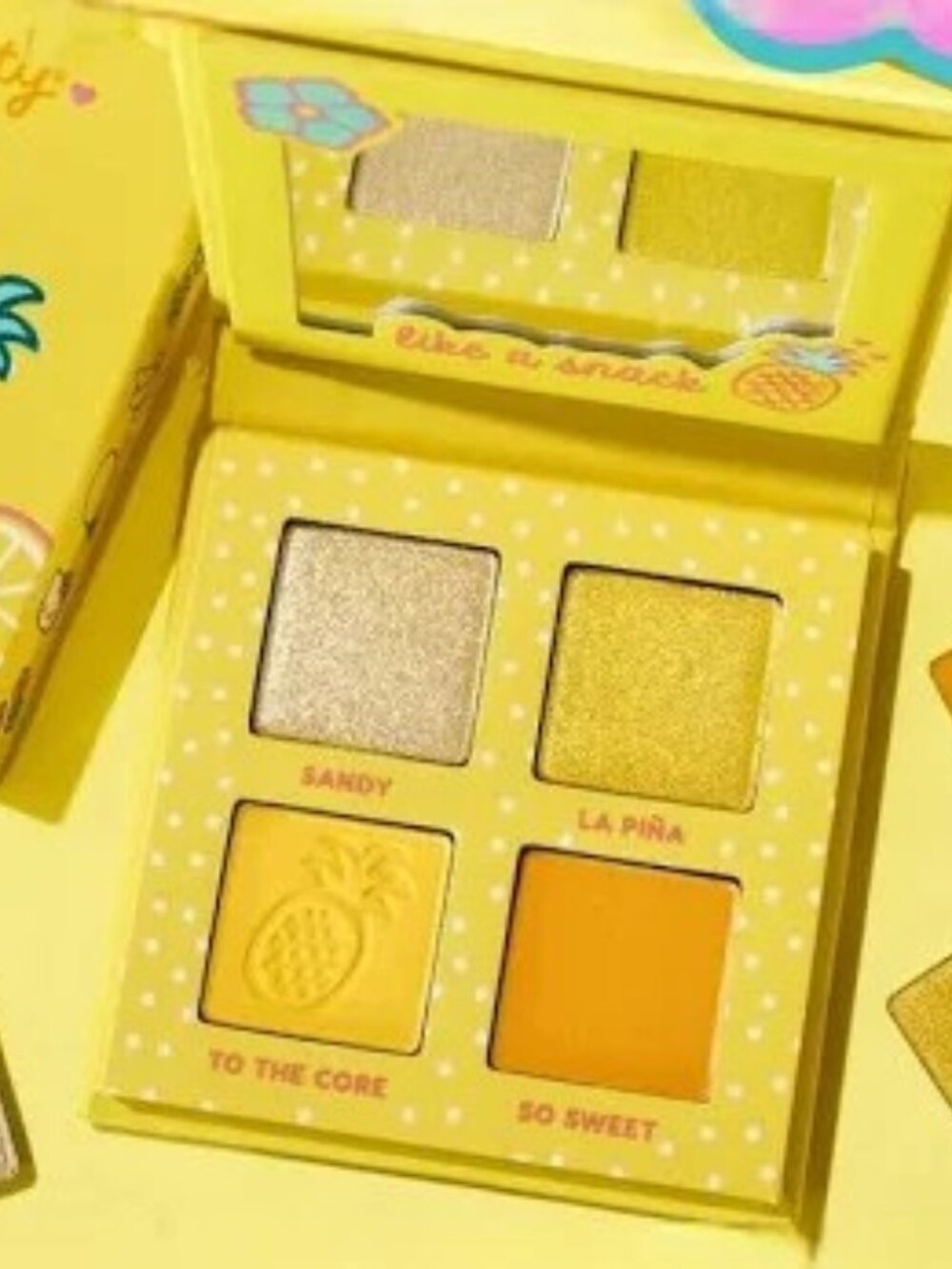 NEW *VAULTED* Colourpop x Hello Kitty Pineappple Cake Eyeshadow Quad